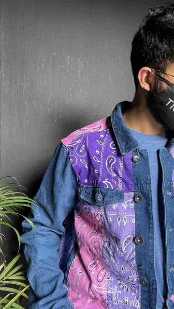 Bandana Montage Jacket (Pink)